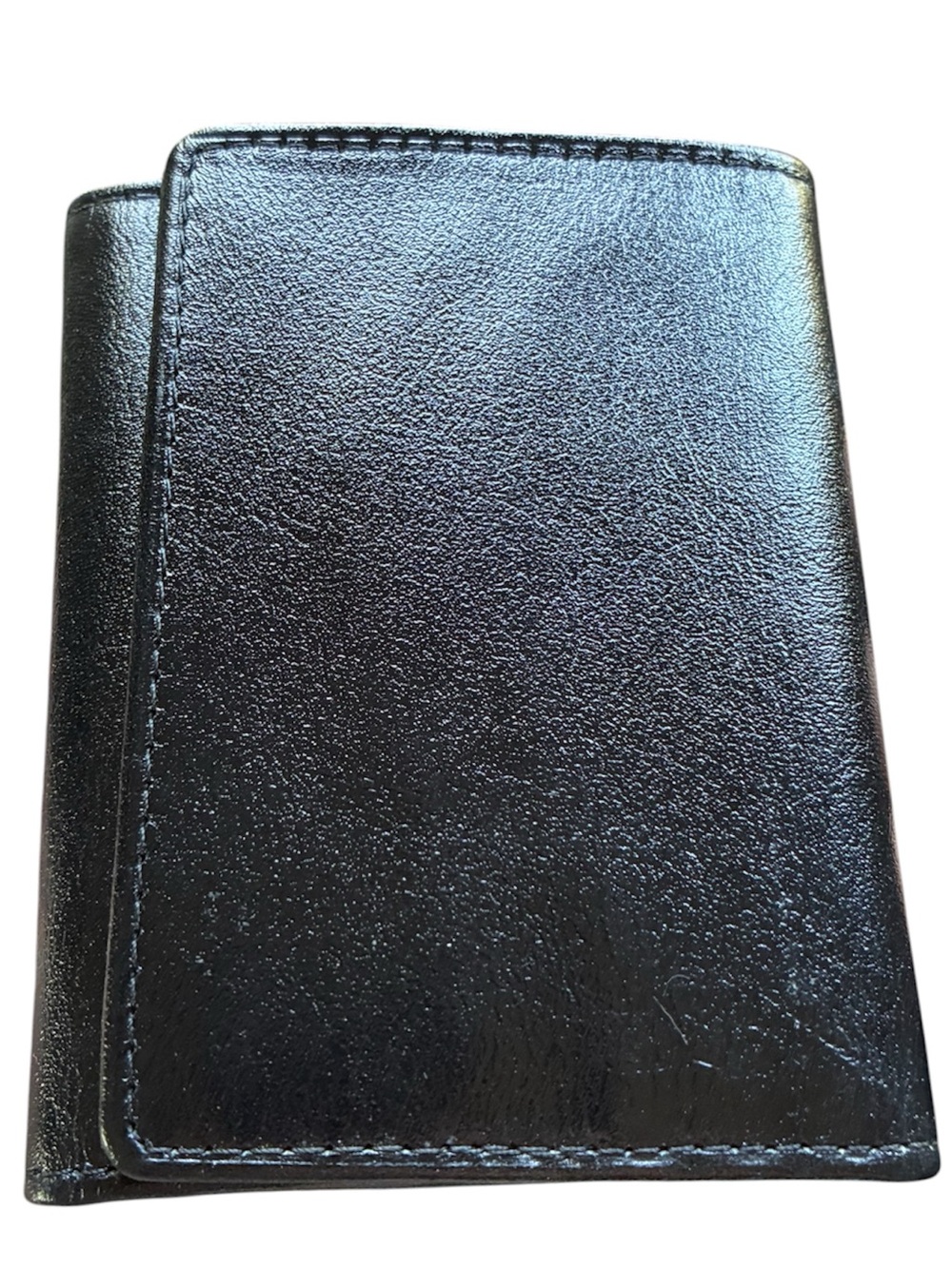 Vintage Rolf’s Black Genuine Leather Trifold Wallet Men’s Billfold ID Window